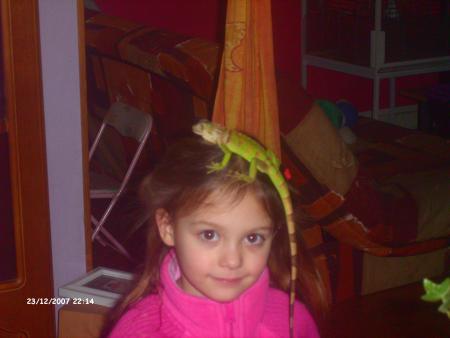 ma fille et l iguane
