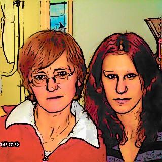 ma mere et moi
